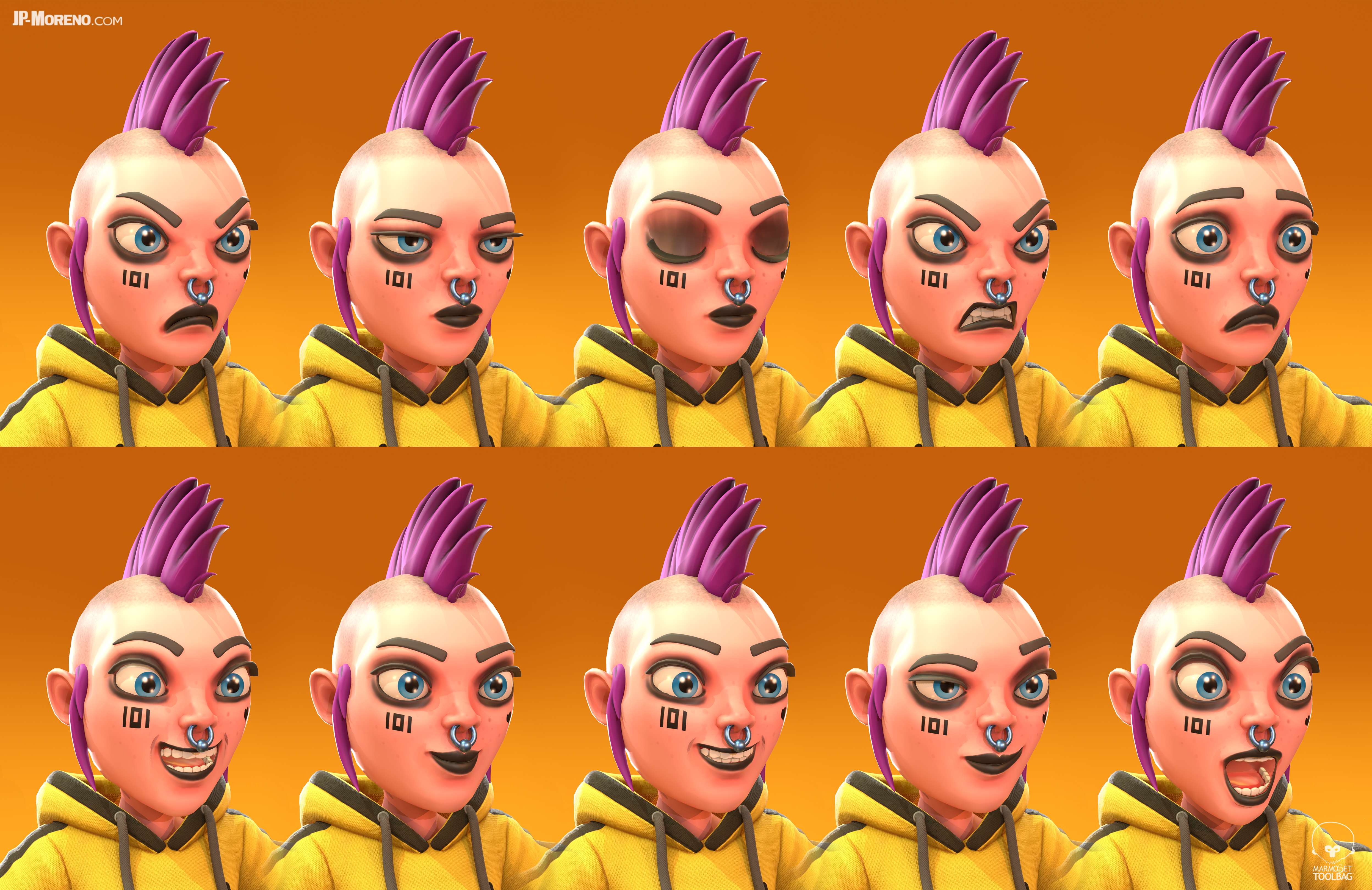 JP_Moreno_Worm_PidgeonFury_Expressions